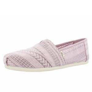 TOMS Womens Alpargata Burnished Lilac Arrow Embroidered Mesh 9.5